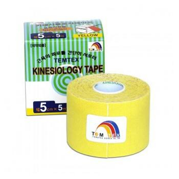 TEMTEX Tejpovací páska žlutá 5cmx5m
