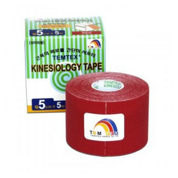 TEMTEX Tejpovací páska Tourmaline červená 5cm x 5m