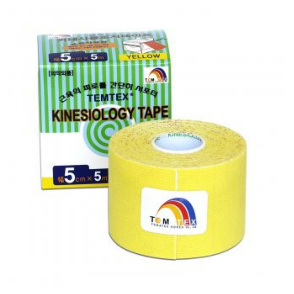 Levně TEMTEX Tejpovací páska Tourmaline žlutá 5cm x 5m