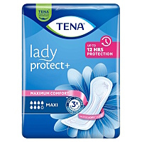 TENA Lady Protect+ Maxi noční inkontinenční vložky 7 kapek 6 kusů