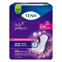 TENA Lady protect + maxi night inkontinenční vložky 6 kusů 760984