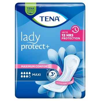 TENA Lady protect + maxi noční inkontinenční vložky 12 kusů (Inkontinenční vložky)