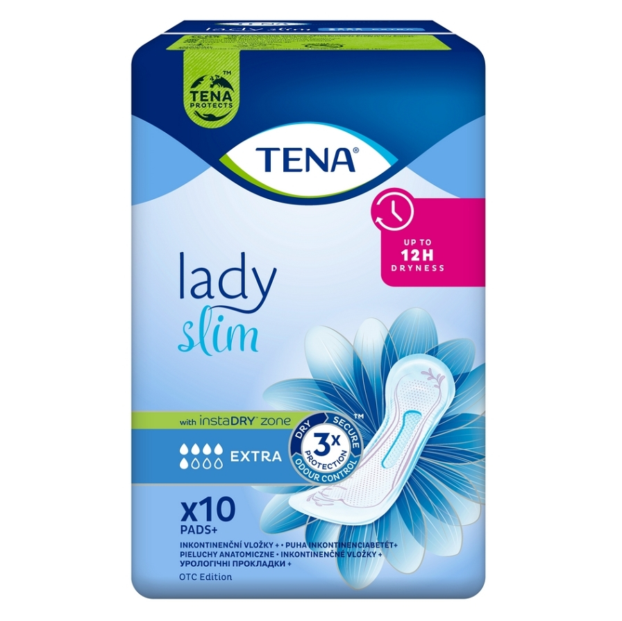 Levně TENA Lady slim extra inkontinenční vložky 10ks 760759