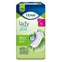 TENA Lady Slim Mini inkontinenční vložky 2 kapky 20 kusů