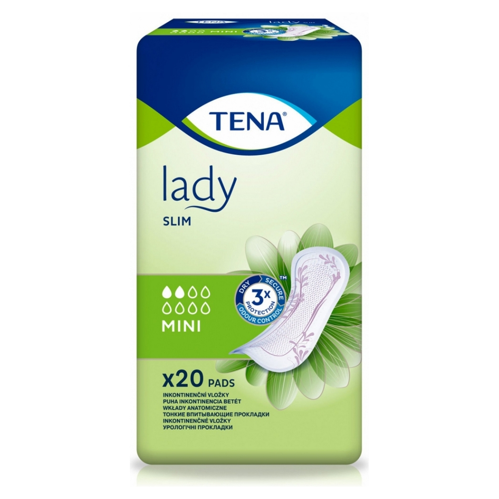 Levně TENA Lady Slim Mini inkontinenční vložky 20 kusů +50% navíc 760293