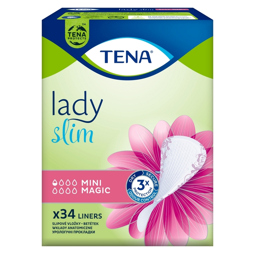 Levně TENA Lady slim mini magic inkontinenční vložky 0,5 kapky 34 kusů