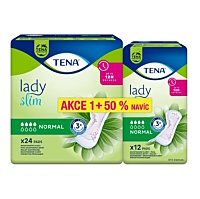 TENA Lady slim normal inkontinenční vložky 4 kapky 36 kusů