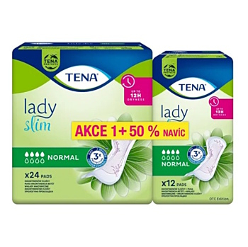 TENA Lady slim normal inkontinenční vložky 4 kapky 36 kusů (Inkontinenční vložky)