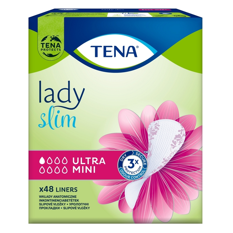 Levně TENA Lady slim ultra mini inkontinenční vložky 761182 48 kusů