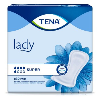 TENA Lady super absorpční vložky 5 kapek 30 kusů