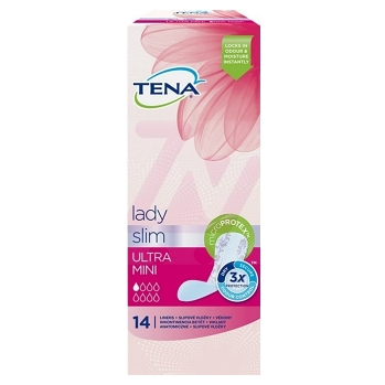 TENA Lady ultra mini slipové vložky 1 kapka 14 kusů