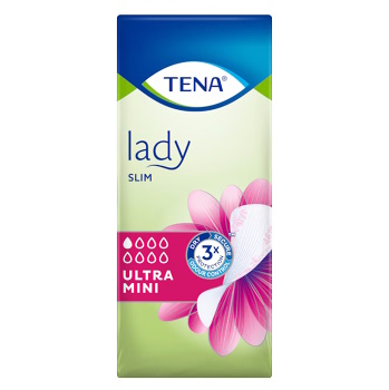 TENA Lady ultra mini slipové vložky 1 kapka 14 kusů (Inkontinenční vložky)