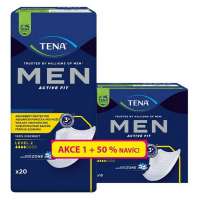 TENA Men level 1 inkontinenční vložky pro muže 24 kusů +12 kusů navíc ...