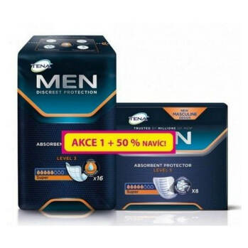TENA Men level 3 inkontinenční vložky 5 kapek 24 kusů