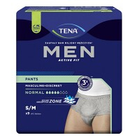 TENA Men pants normal inkontinenční kalhotky šedé S/M 9 kusů