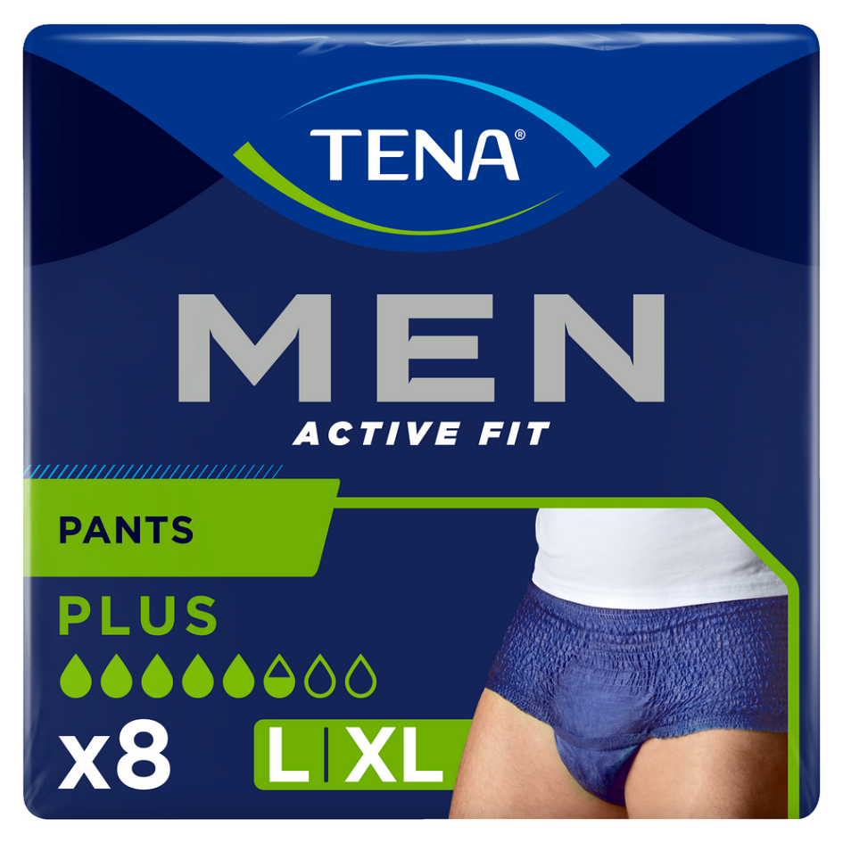 Levně TENA Men Pants plus inkontinenční kalhotky velikost L 8 kusů