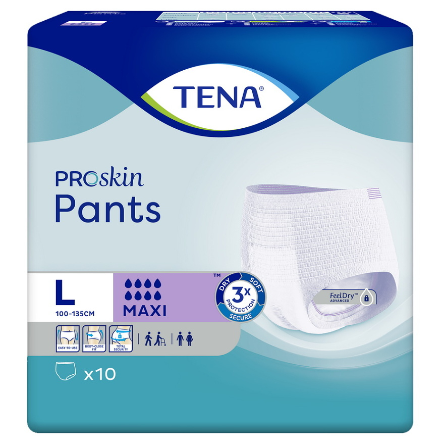 E-shop TENA Pants Maxi inkontinenční kalhotky vel. L 10 kusů