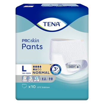 TENA Pants normal Inkontinenční kalhotky 5,5 kapek vel. L 10 ks
