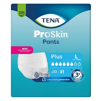 TENA Proskin pants plus inkontinenční kalhotky L 10 kusů (Inkontinenční kalhotky natahovací)
