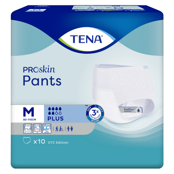 TENA Pants plus natahovací absorpční kalhotky 6 kapek vel. M 10 kusů