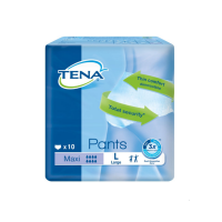 TENA Pants plus natahovací absorpční kalhotky 6 kapek vel. L 10 kusů TENA Pants plus natahovací absorpční kalhotky 6 kapek vel. L 10 kusů