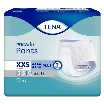 TENA Pants plus natahovací absorpční kalhotky 6 kapek vel. XXS 14 ks