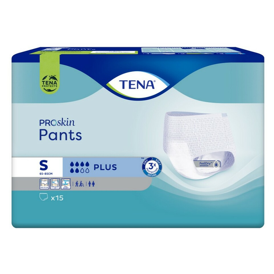 E-shop TENA Pants plus small natahovací absorpční kalhotky S 15 ks 792633