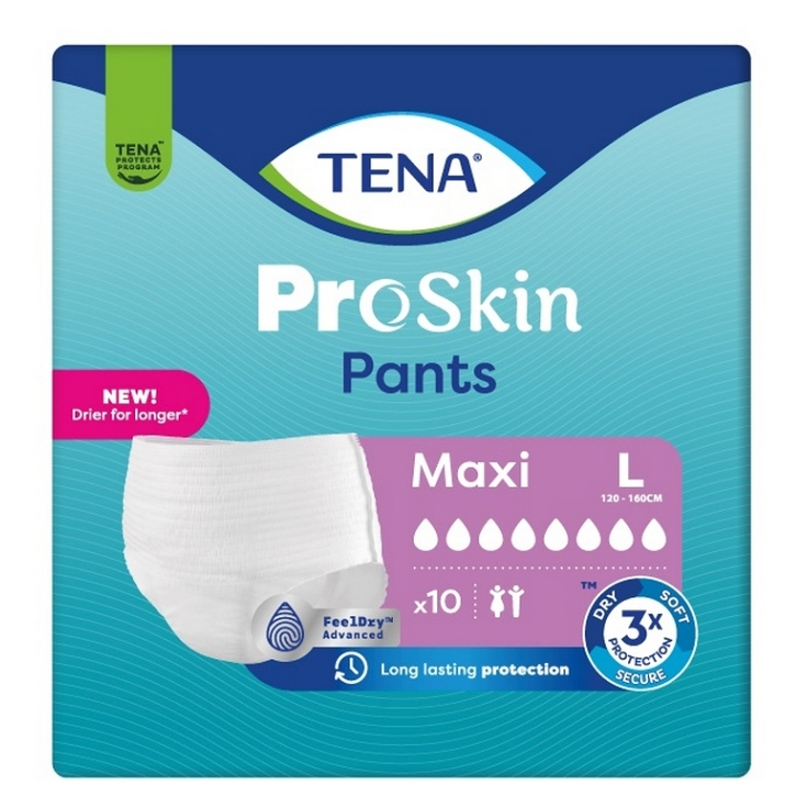 TENA Proskin pants maxi inkontinenční kalhotky L 10 kusů