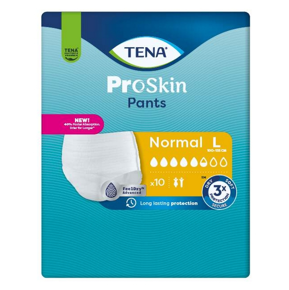 Levně TENA Proskin pants normal inkontinenční kalhotky M 10 kusů