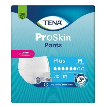 TENA Proskin pants plus inkontinenční kalhotky M 10 kusů (Inkontinenční kalhotky natahovací)