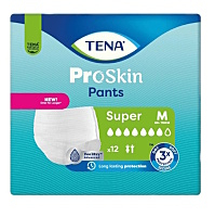 TENA Proskin Pants Super inkontinenční kalhotky M 7 kapek 12 kusů