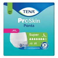 TENA Proskin pants super inkontinenční kalhotky L12 kusů