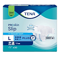 TENA Slip Plus inkontinenční plenkové kalhotky 6 kapek L 30 kusů