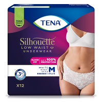 TENA Silhouette Plus White inkontinenční kalhotky velikost M 12 kusů