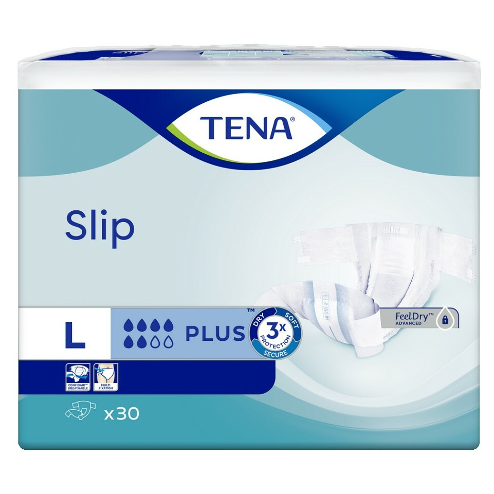 E-shop TENA Slip plus plenkové kalhotky L 30 kusů