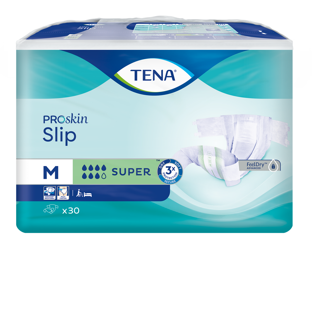 E-shop TENA Slip super plenkové kalhotky 7 kapek vel. M 30 ks
