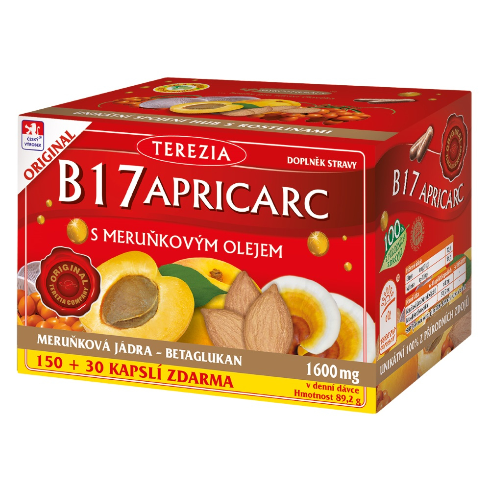 Obrázok TEREZIA B17 Apricarc s marhuľovým olejom 150 + 30 kapsúl