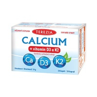 TEREZIA Calcium + vitamin D3 a K2 30 kapslí