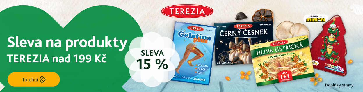 SLEVA 15 % na produkty TEREZIA
