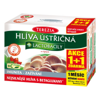 TEREZIA Hlíva ústřičná + lactobacily 60 + 60 kapslí ZDARMA TEREZIA Hlíva ústřičná + lactobacily 60 + 60 kapslí ZDARMA