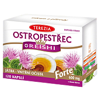 TEREZIA Ostropestřec + reishi forte 120 kapslí
