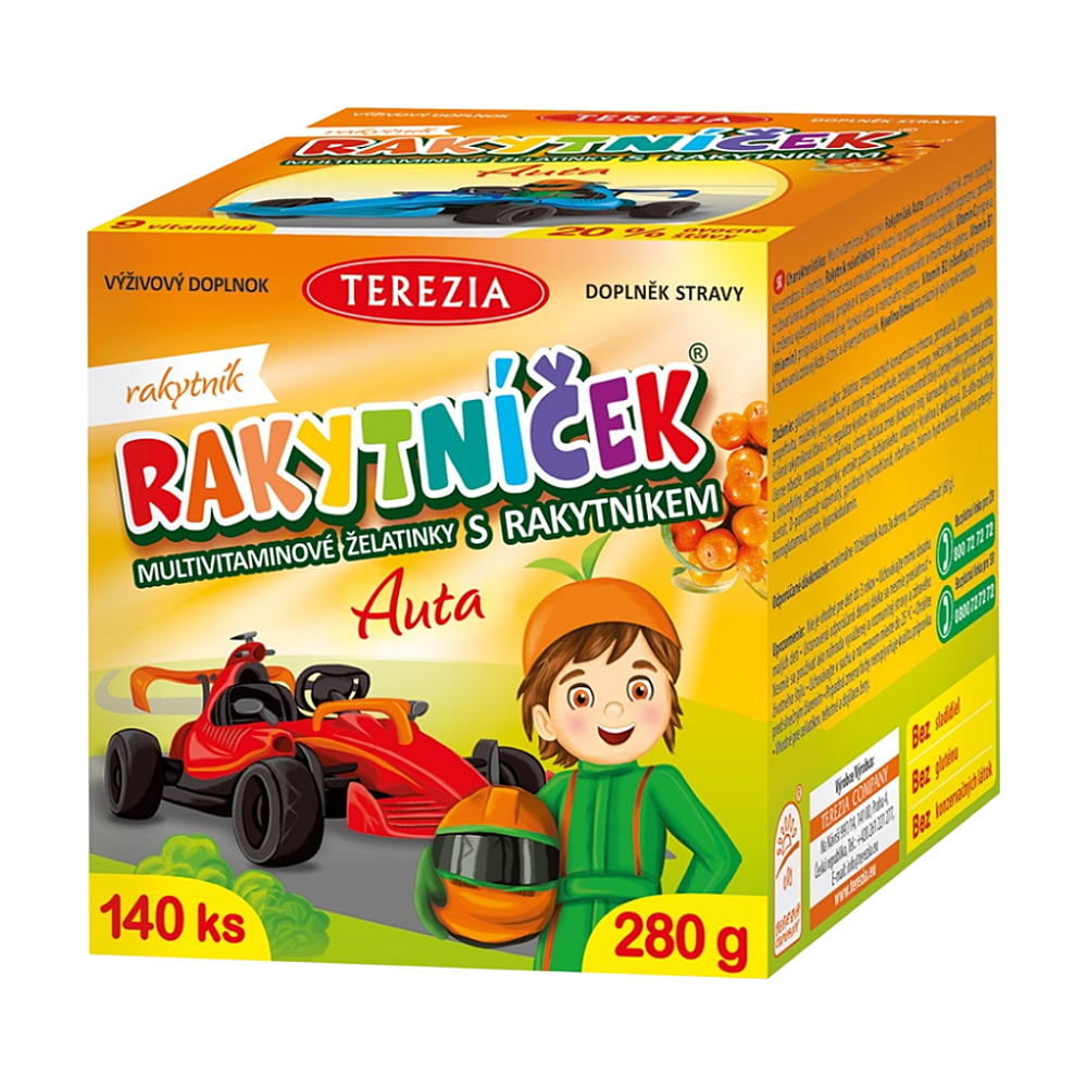 RAKYTNÍČEK želatinky 140ks auta koupíte na Lekarna.cz
