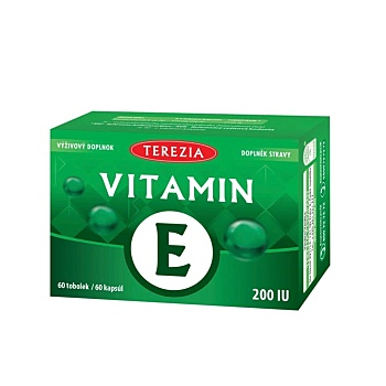 TEREZIA Vitamin E 200 IU 60 tobolek (Vitamín E) - Jednosložkové
