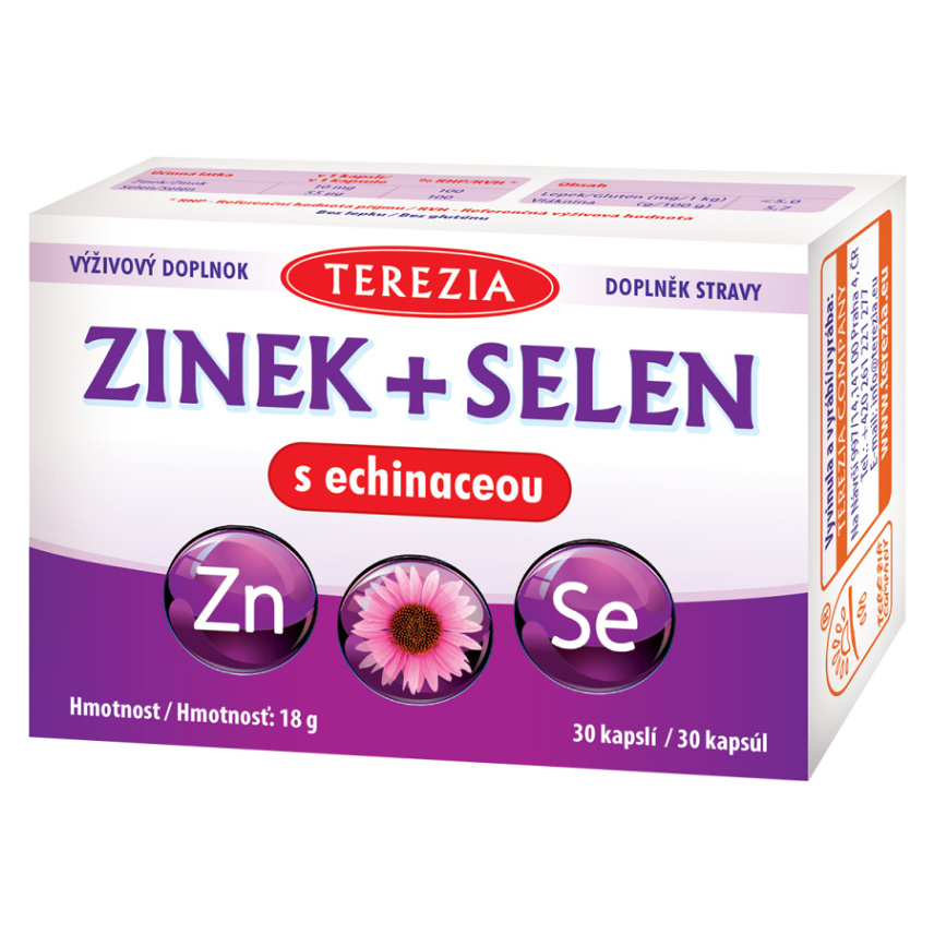 E-shop TEREZIA Zinek + selen s echinaceou 30 kapslí