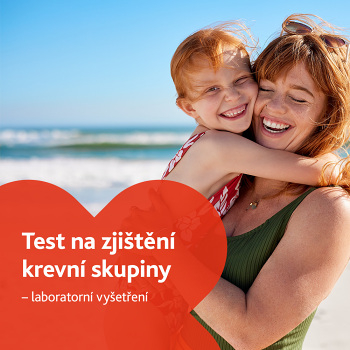 Test na zjištění krevní skupiny - laboratorní vyšetření (Vyšetření anémie a krevní skupiny)