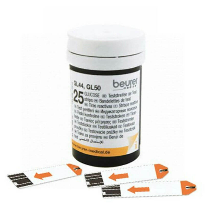Levně BEURER Testovací proužky ke glukometru GL 44/GL 50 2 x 25 kusů