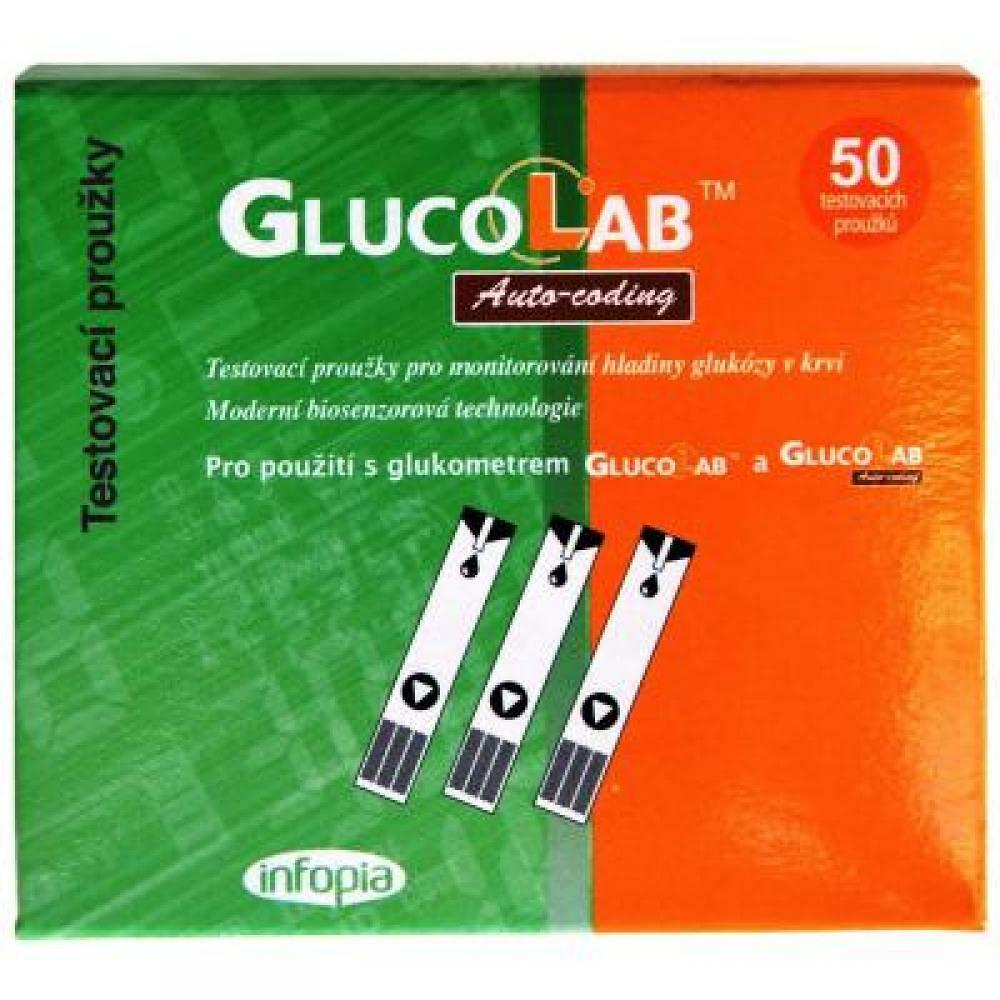 Testovací proužky pro glukometr GlucoLab 50 ks
