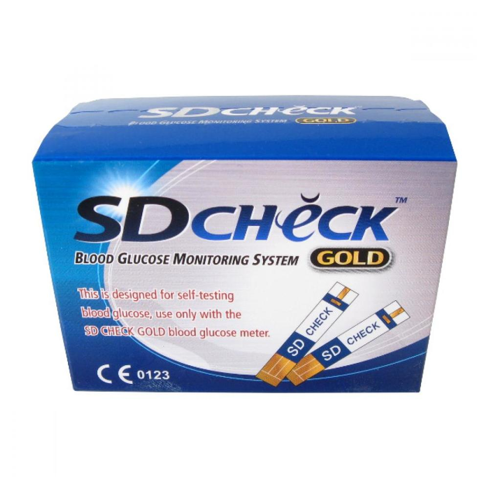 Levně TESTOVACÍ proužky pro glukometr SD-CHECK GOLD 50ks