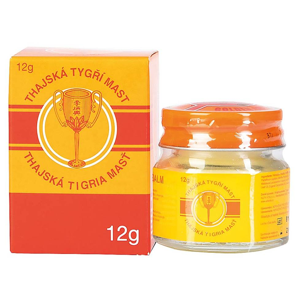 Thajská tygří mast Golden Cup balm 12 g