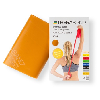 THERA-BAND Posilovací guma zlatá - maximálně silná 2 m (Posilovací gumy na cvičení)